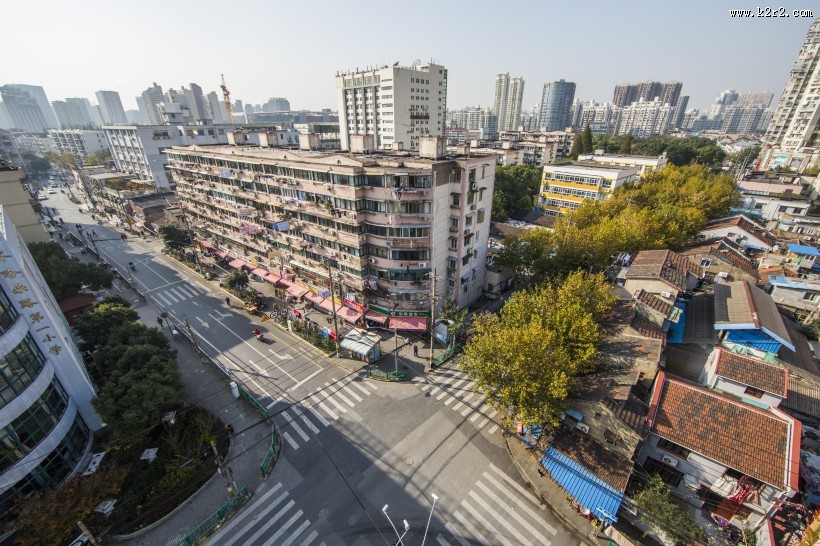 被城市包围的城中村建筑风景图片大全