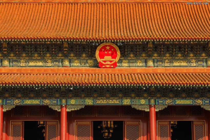 北京地标建筑雄伟的天安门建筑风景图片