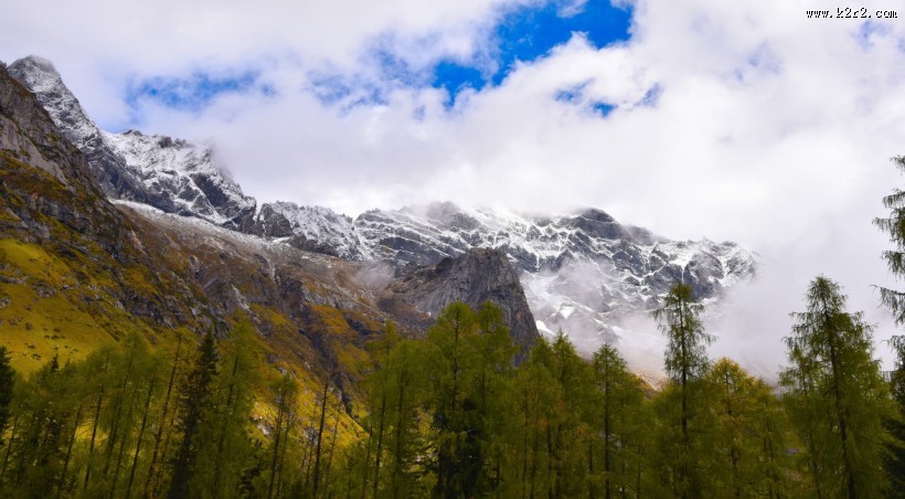 四川四姑娘山双桥沟风景图片