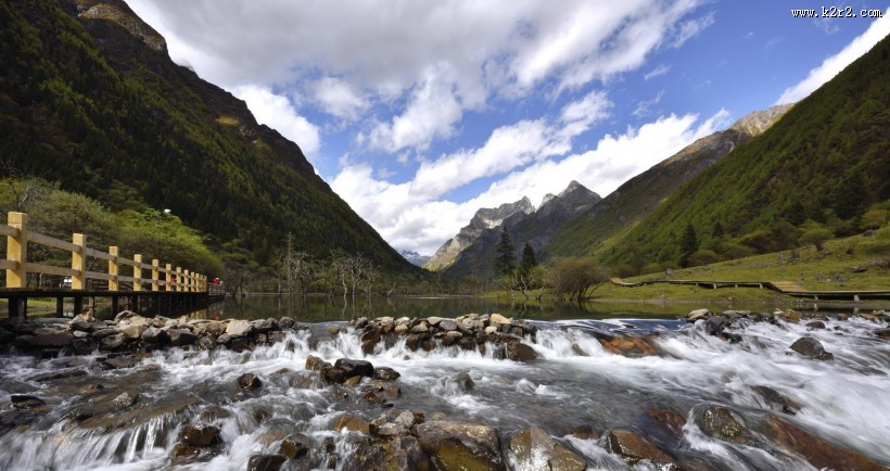 四川四姑娘山双桥沟风景图片