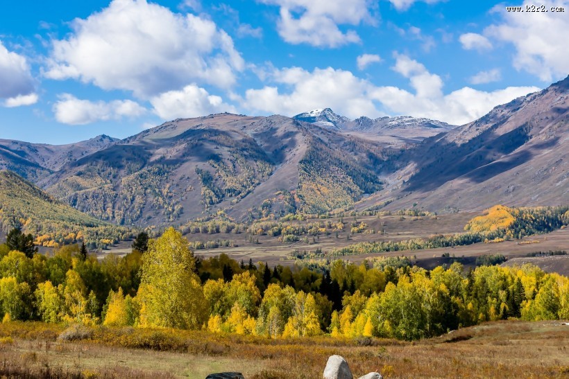 新疆禾木风景图片