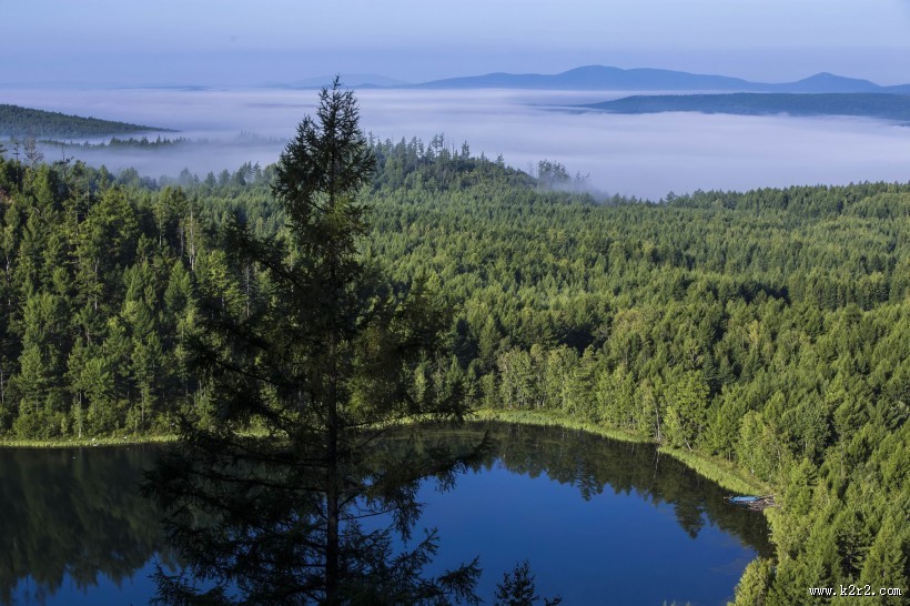 内蒙古驼峰岭天池风景图片
