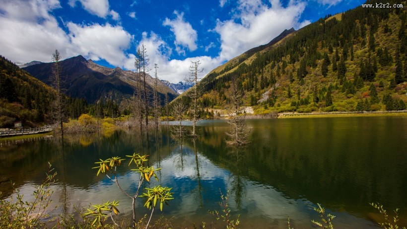 四川达古冰山风景图片