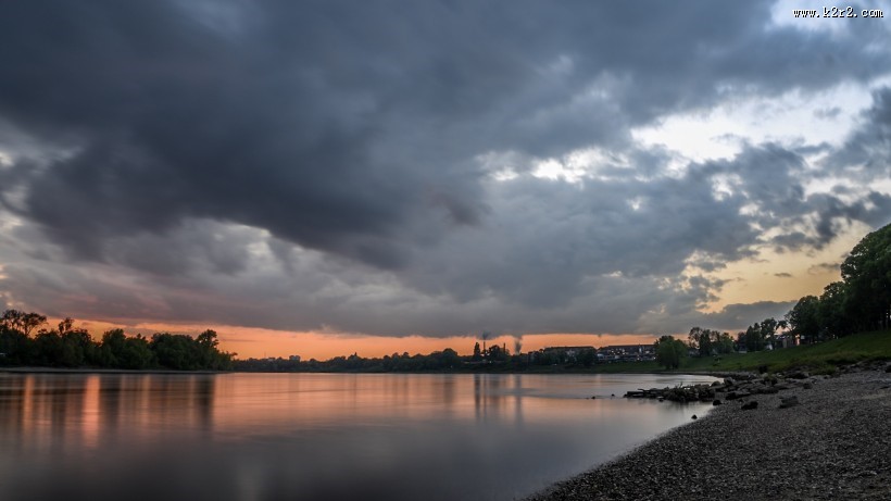 瑞士莱茵河畔风景图片大全