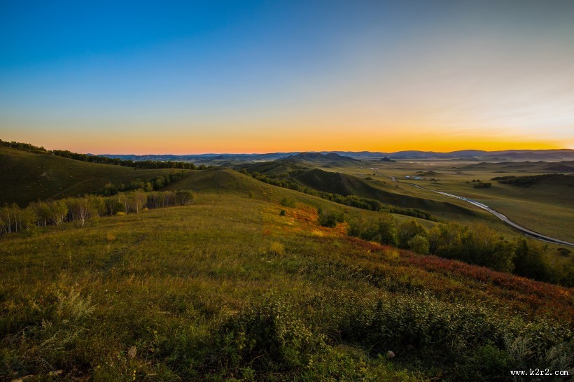 初秋坝上风景图片