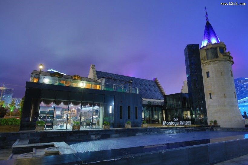 辽宁大连东港夜景图片