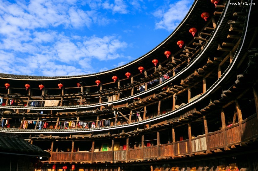 福建土楼建筑风景图片