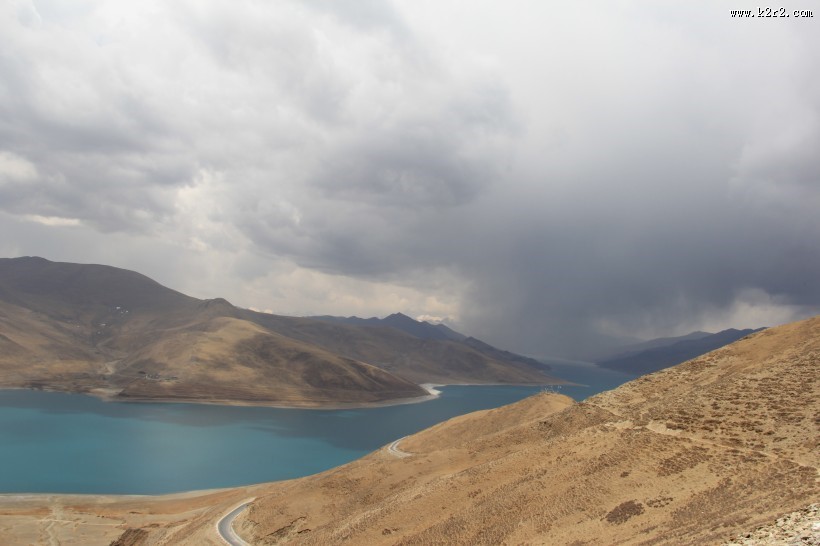 西藏美丽的羊卓雍措风景图片大全