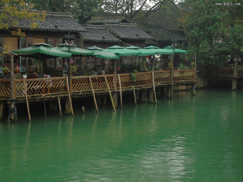 浙江桐乡乌镇烟雨风景图片