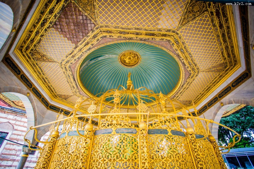 土耳其伊斯坦布尔圣索菲亚教堂建筑风景图片