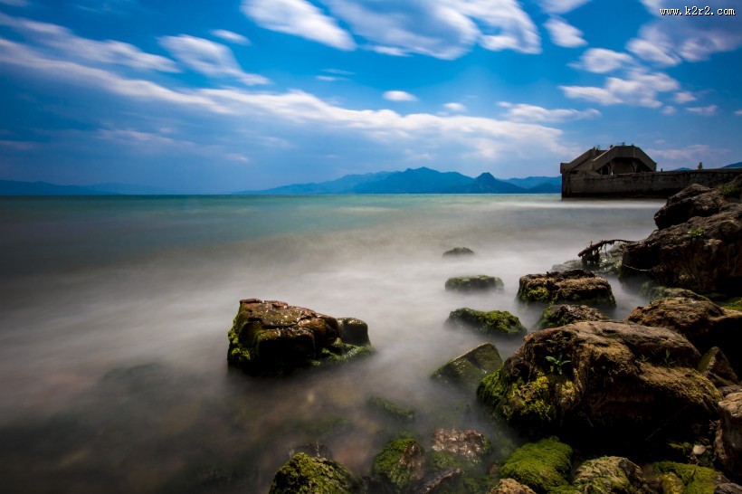 云南玉溪抚仙湖风景图片大全