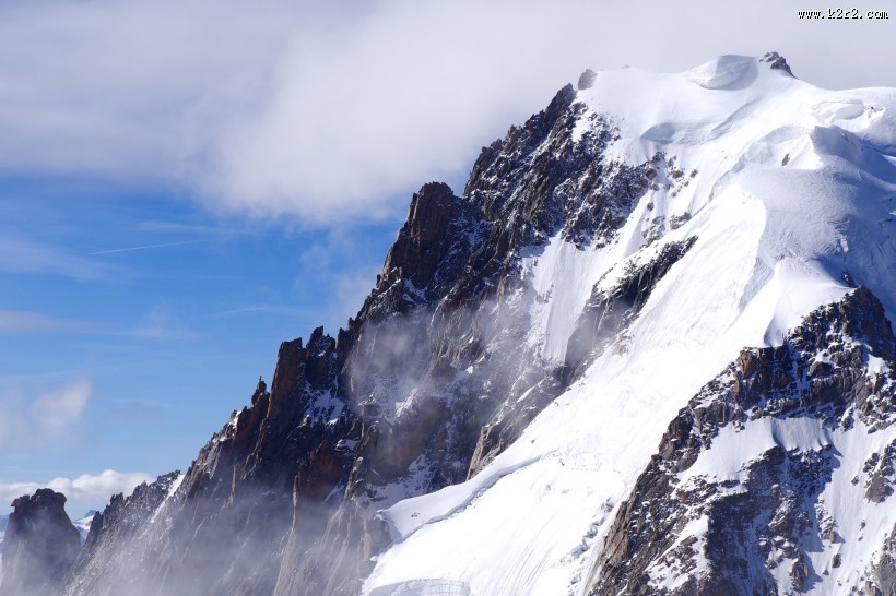 法国霞慕尼白朗峰风景图片