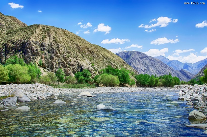 新疆克尔古提峡谷风景图片大全