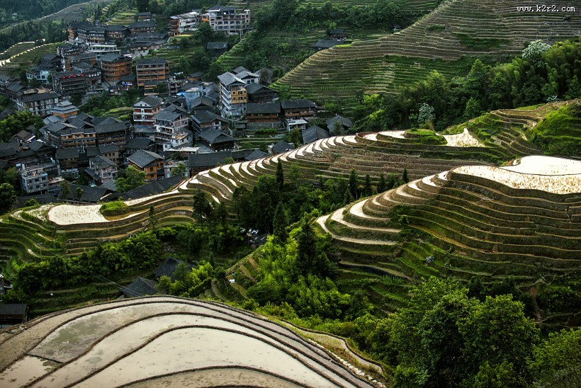 广西龙脊梯田风景图片