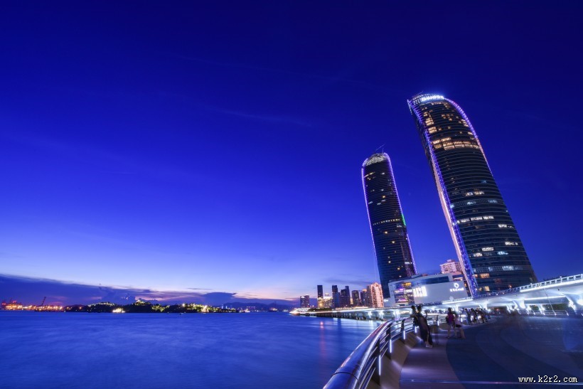福建厦门双子塔建筑风景图片大全