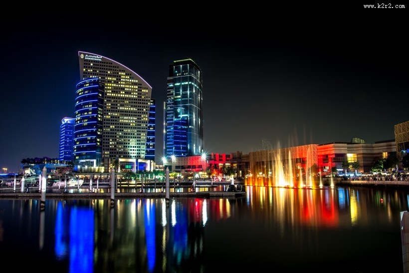 迪拜城市风景图片