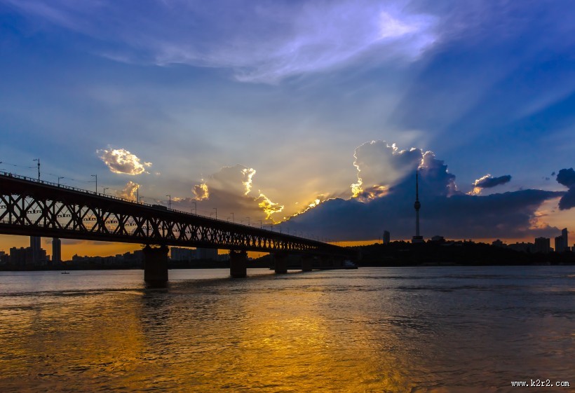 武汉长江大桥风景图片大全