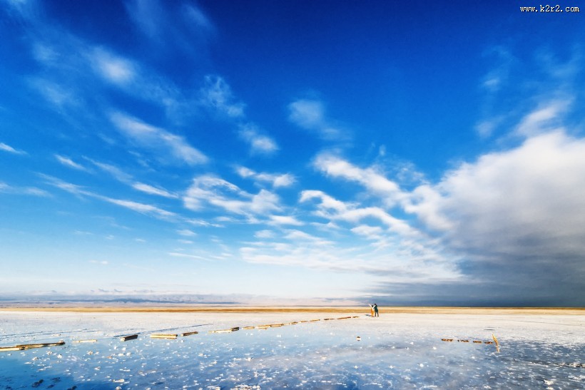 青海茶卡盐湖风景图片