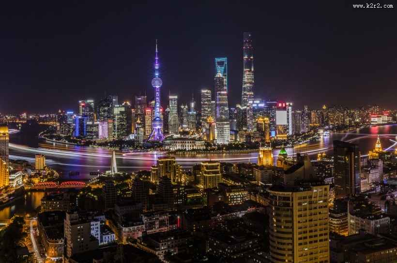 上海外滩夜景图片