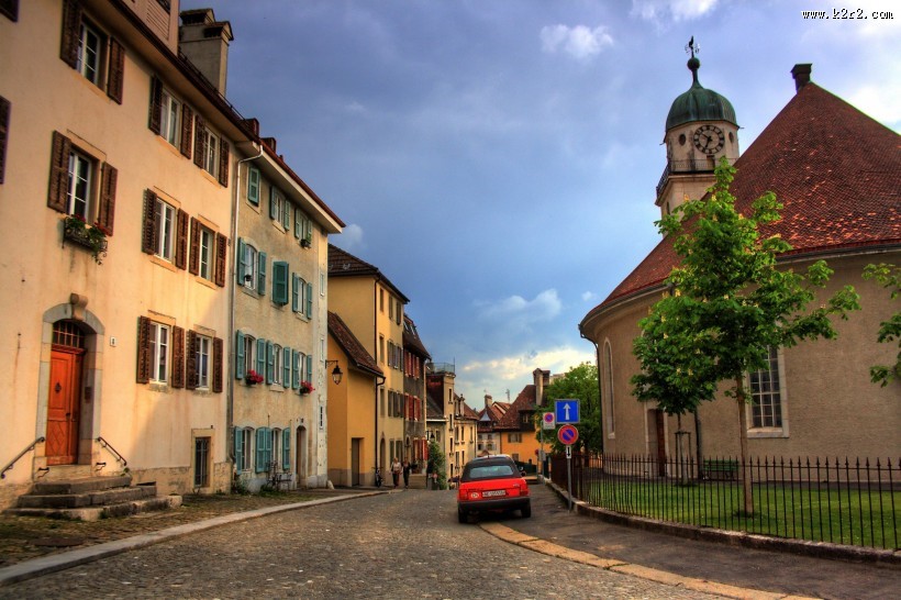 瑞士拉绍德封风景图片