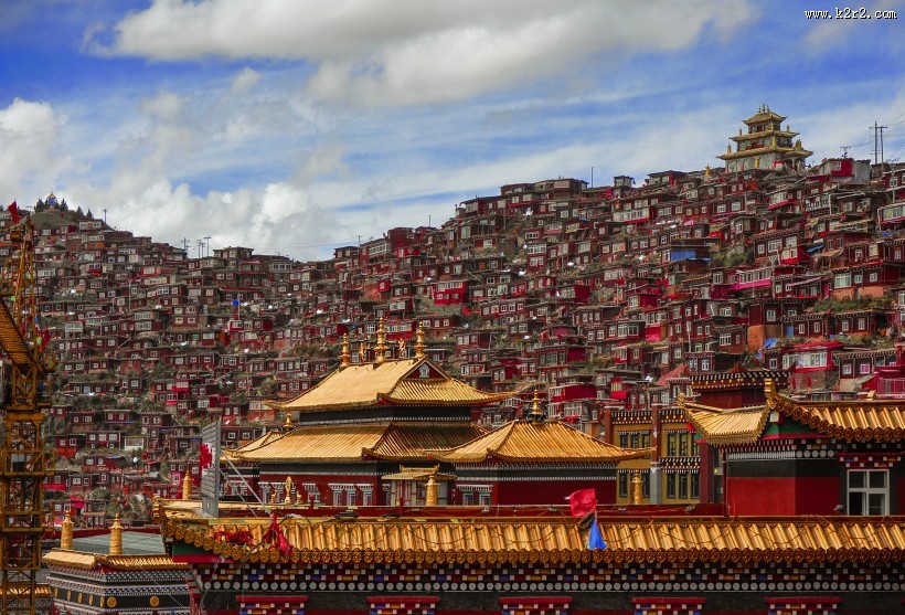 四川色达风景图片