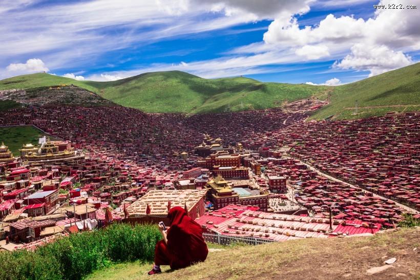 四川色达风景图片