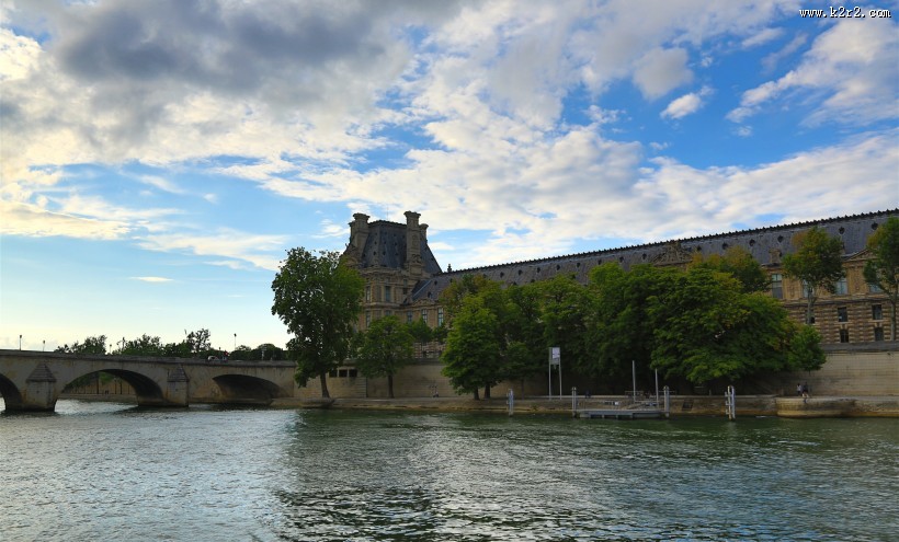 法国塞纳河沿岸风景图片