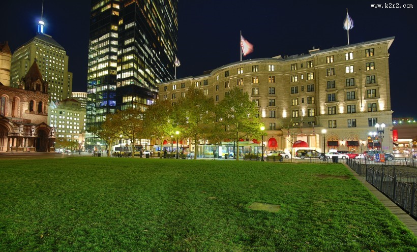 美国波士顿夜景图片