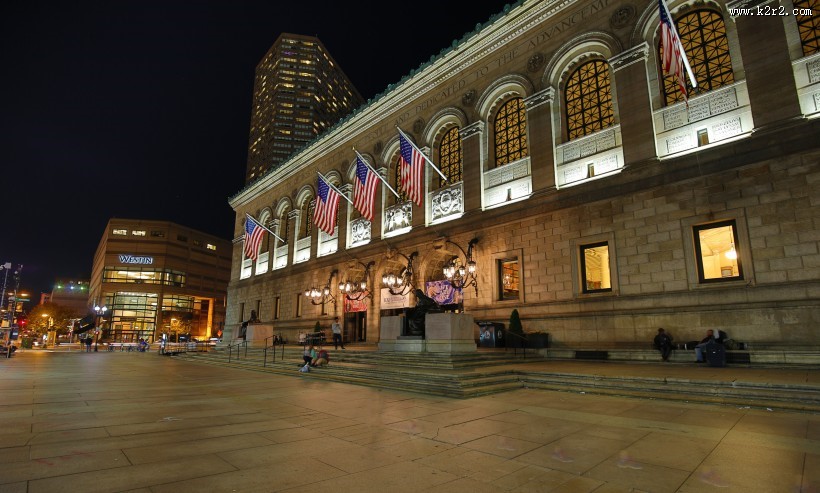 美国波士顿夜景图片