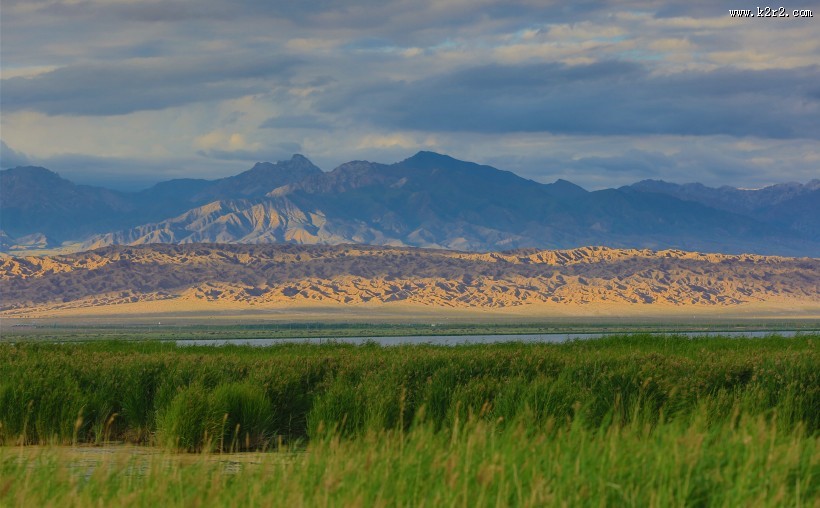 青海可鲁克湖风景图片