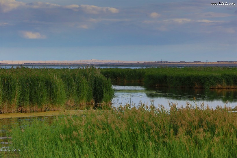青海可鲁克湖风景图片