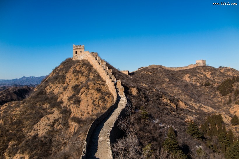 河北金山岭长城砖垛关风景图片