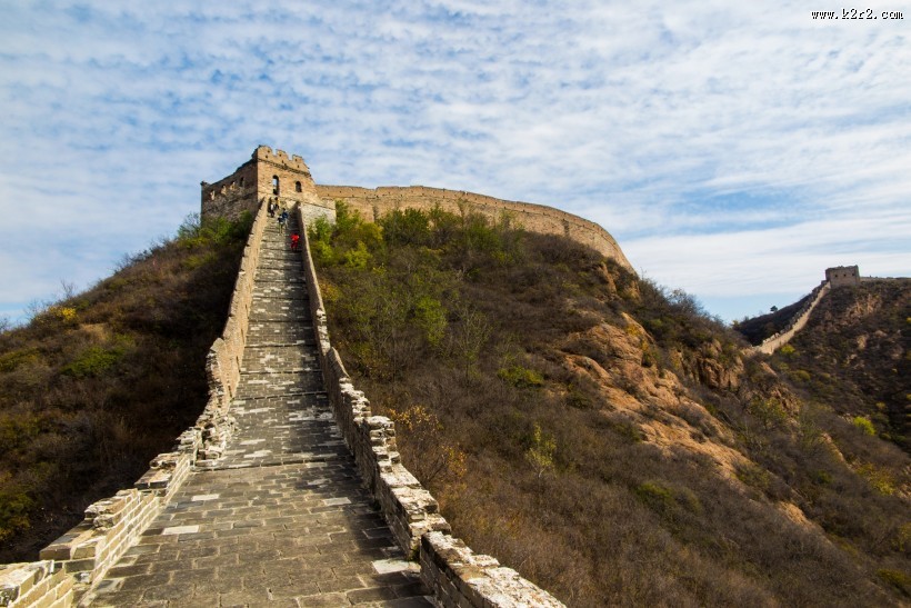 金山岭长城秋色风景图片