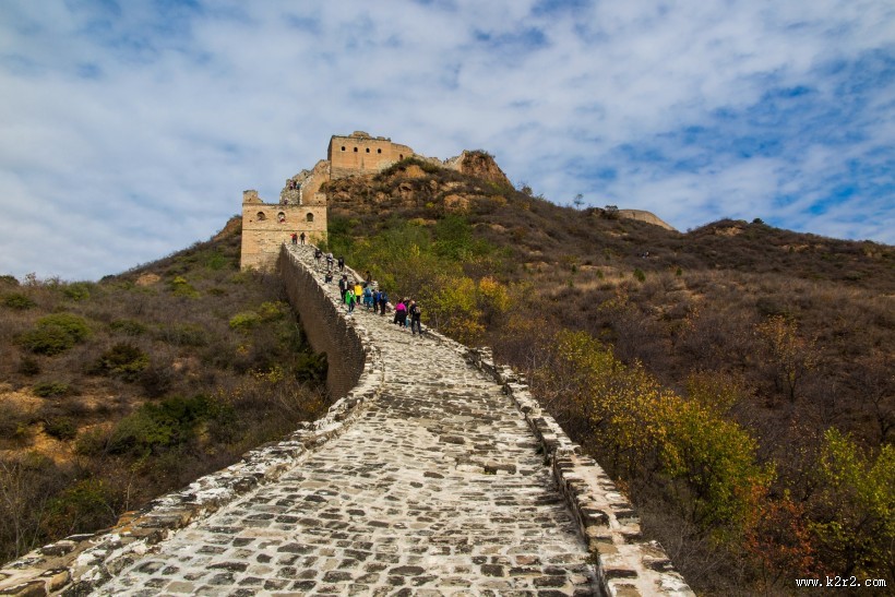 金山岭长城秋色风景图片