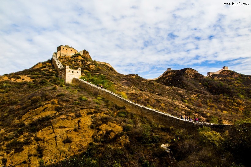 金山岭长城秋色风景图片