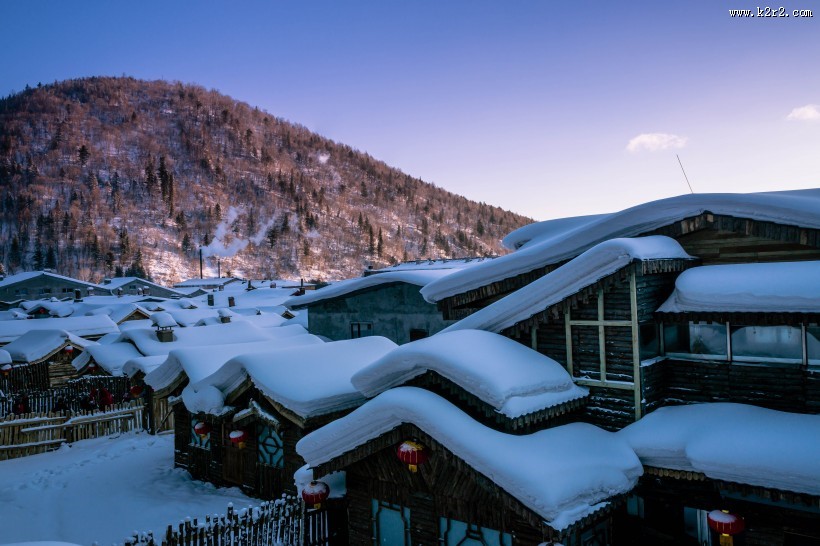 哈尔滨雪乡风景图片