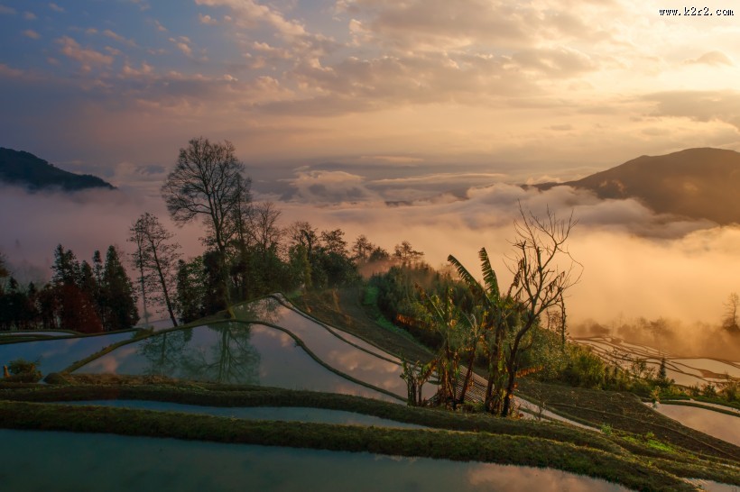 云南元阳梯田真实风景图片