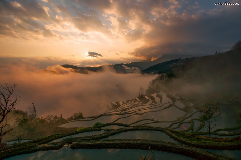 云南元阳梯田真实风景图片
