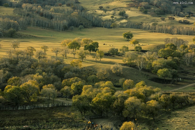 金秋蛤蟆坝风景图片大全