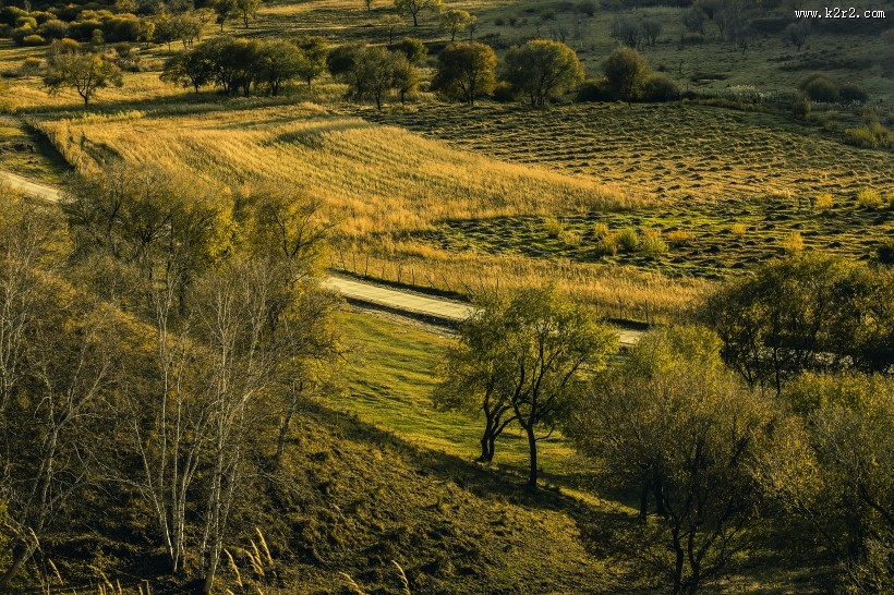 金秋蛤蟆坝风景图片大全