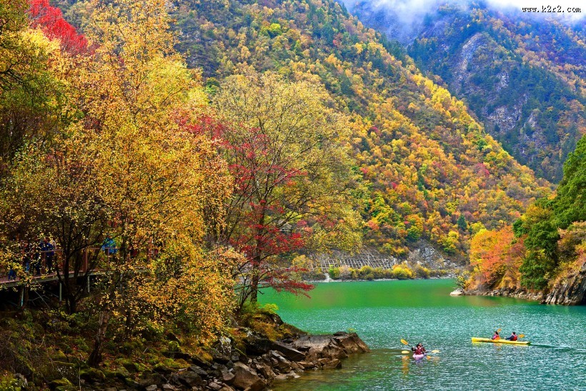 四川松坪沟风景图片