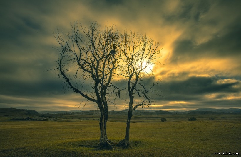 金秋乌兰布统风景图片
