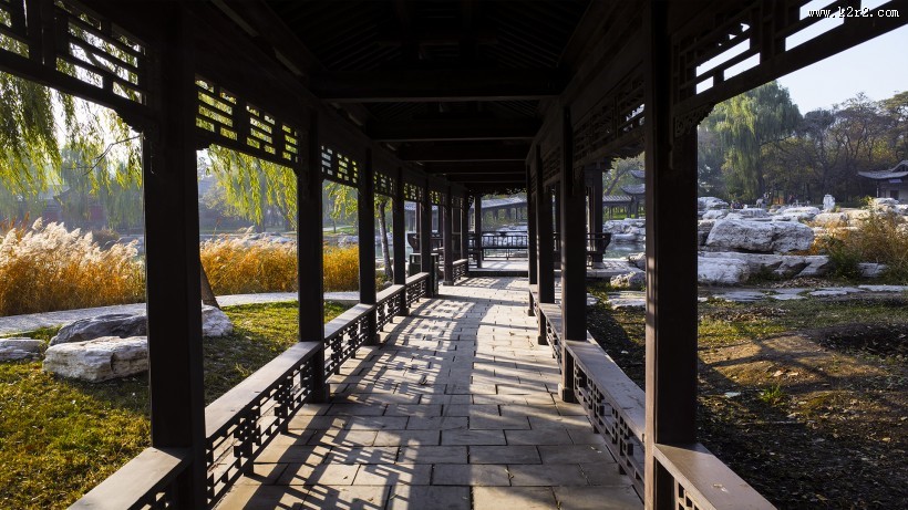 山西太原晋祠风景图片