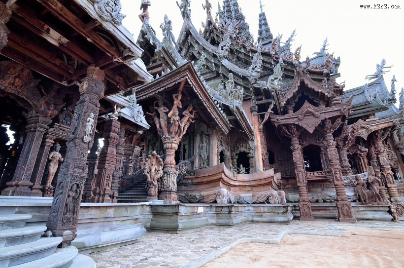 泰国芭堤雅真理寺图片