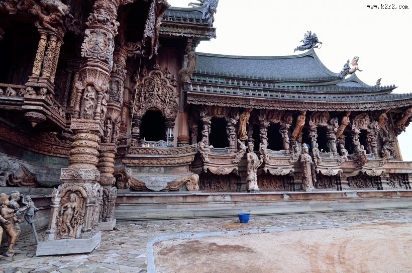 泰国芭堤雅真理寺图片