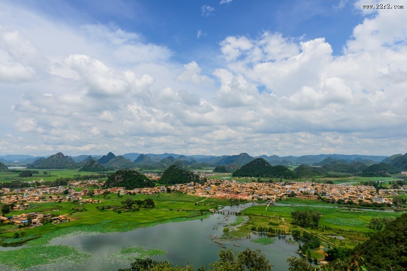 云南普者黑风景图片