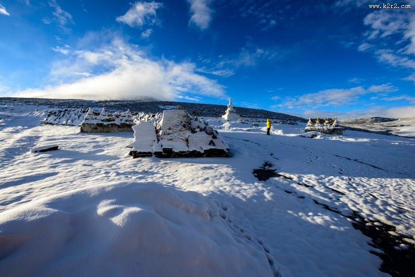 四川高尔寺山雪景图片大全