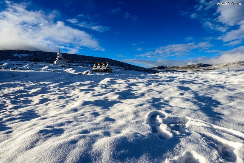 四川高尔寺山雪景图片大全