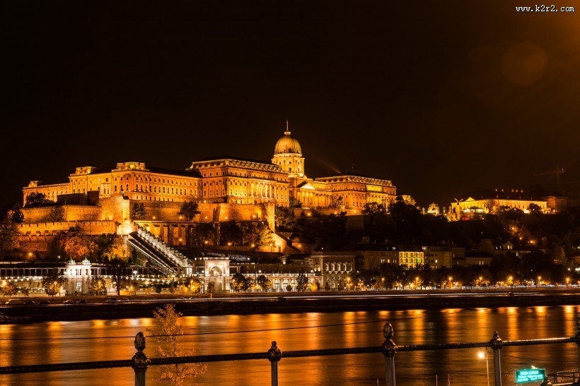 匈牙利首都布达佩斯夜景图片