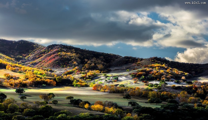 河北坝上秋色风景图片